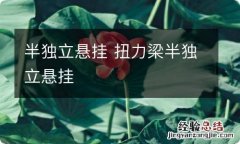 半独立悬挂 扭力梁半独立悬挂