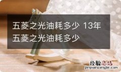 五菱之光油耗多少 13年五菱之光油耗多少