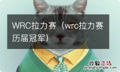 wrc拉力赛历届冠军 WRC拉力赛