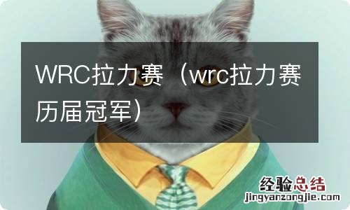 wrc拉力赛历届冠军 WRC拉力赛