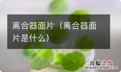 离合器面片是什么 离合器面片