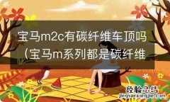 宝马m系列都是碳纤维的顶吗 宝马m2c有碳纤维车顶吗