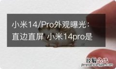 小米14/Pro外观曝光：直边直屏 小米14pro是什么屏幕