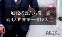 一加12搭载东方屏：实现9大世界第一和12大全球首发