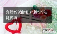 奔腾t99油耗 奔腾t99油耗评测