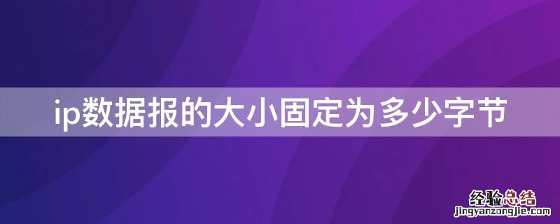 ip地址的每个字节的数据范围 ip数据报的大小固定为多少字节