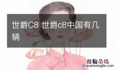 世爵C8 世爵c8中国有几辆