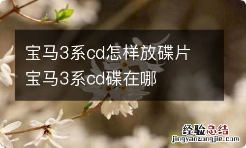 宝马3系cd怎样放碟片 宝马3系cd碟在哪