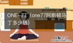 one77阿斯顿马丁多少钱 ONE-77