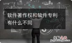 软件著作权和软件专利有什么不同