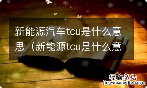 新能源tcu是什么意思车上的 新能源汽车tcu是什么意思