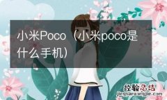 小米poco是什么手机 小米Poco