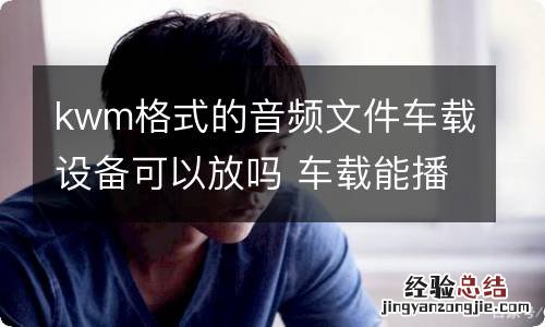 kwm格式的音频文件车载设备可以放吗 车载能播放kgm格式的歌曲吗