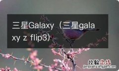 三星galaxy z flip3 三星Galaxy