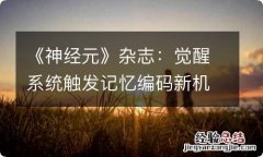 《神经元》杂志：觉醒系统触发记忆编码新机制揭示