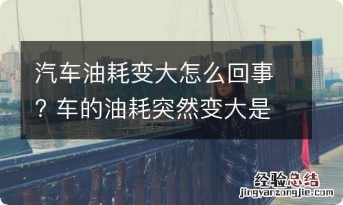 汽车油耗变大怎么回事? 车的油耗突然变大是什么原因