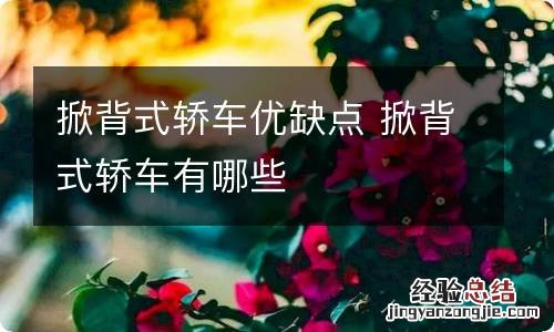 掀背式轿车优缺点 掀背式轿车有哪些