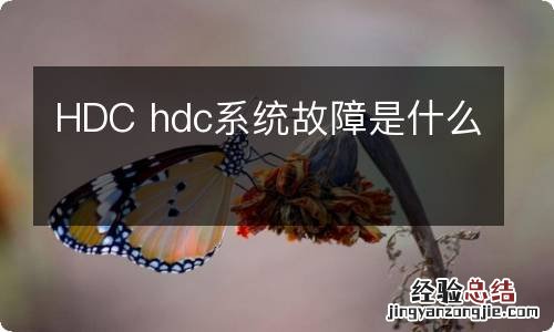 HDC hdc系统故障是什么