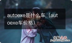 autoexe车价格 autoexe是什么车