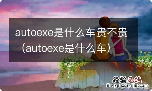 autoexe是什么车 autoexe是什么车贵不贵