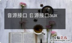 音源接口 音源接口aux