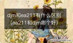 ea211和djm哪个好 djm和ea211有什么区别