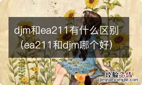 ea211和djm哪个好 djm和ea211有什么区别