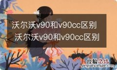 沃尔沃v90和v90cc区别 沃尔沃v90和v90cc区别价格