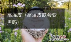 高温皮肤会变黑吗 高温皮