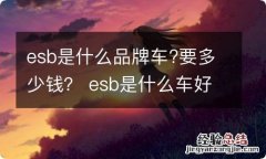 esb是什么品牌车?要多少钱？ esb是什么车好多钱一台