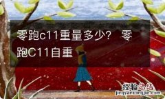 零跑c11重量多少？ 零跑C11自重