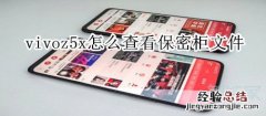 vivoz5x怎么查看保密柜文件