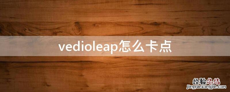 vedioleap怎么卡点