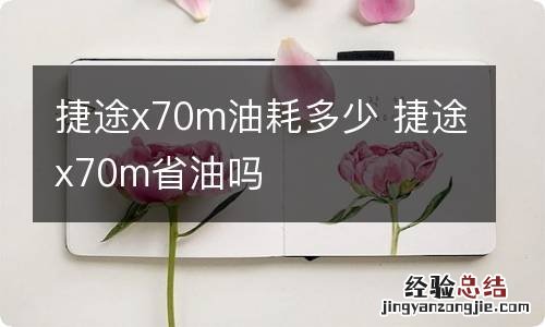 捷途x70m油耗多少 捷途x70m省油吗