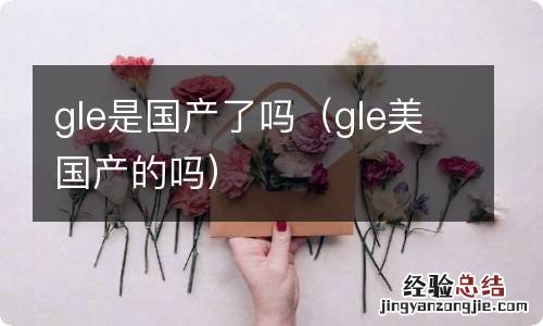 gle美国产的吗 gle是国产了吗