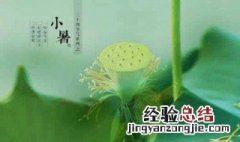 小暑节气时间 小暑节气怎么过