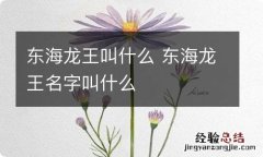 东海龙王叫什么 东海龙王名字叫什么