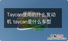 Taycan使用的什么发动机 taycan是什么车型