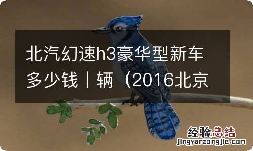 2016北京北汽幻速H3多少钱 北汽幻速h3豪华型新车多少钱丨辆