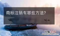 商标注销有哪些方法？