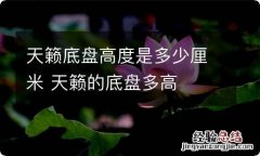 天籁底盘高度是多少厘米 天籁的底盘多高