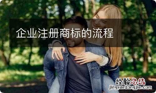 企业注册商标的流程