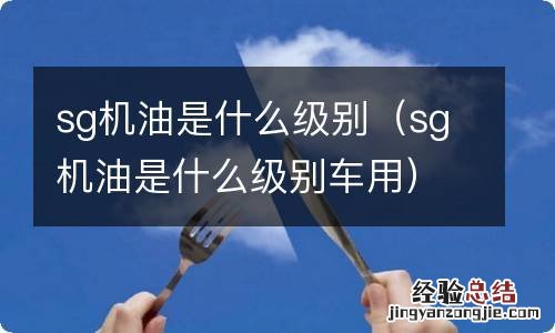 sg机油是什么级别车用 sg机油是什么级别
