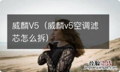 威麟v5空调滤芯怎么拆 威麟V5