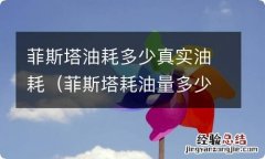 菲斯塔耗油量多少钱一公里 菲斯塔油耗多少真实油耗