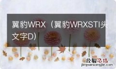 翼豹WRXSTI头文字D 翼豹WRX