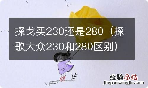 探歌大众230和280区别 探戈买230还是280