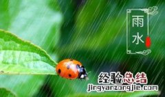 关于雨水节气的文案200字 关于雨水节气的文案