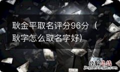 耿字怎么取名字好 耿金平取名评分96分