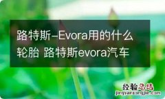 路特斯-Evora用的什么轮胎 路特斯evora汽车之家